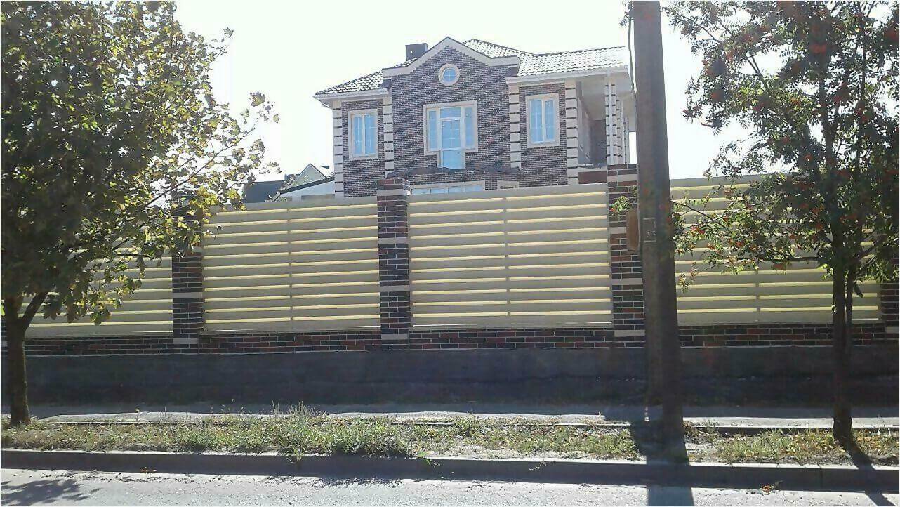 Забор из штакетника 115м фото2 в Мурманске
