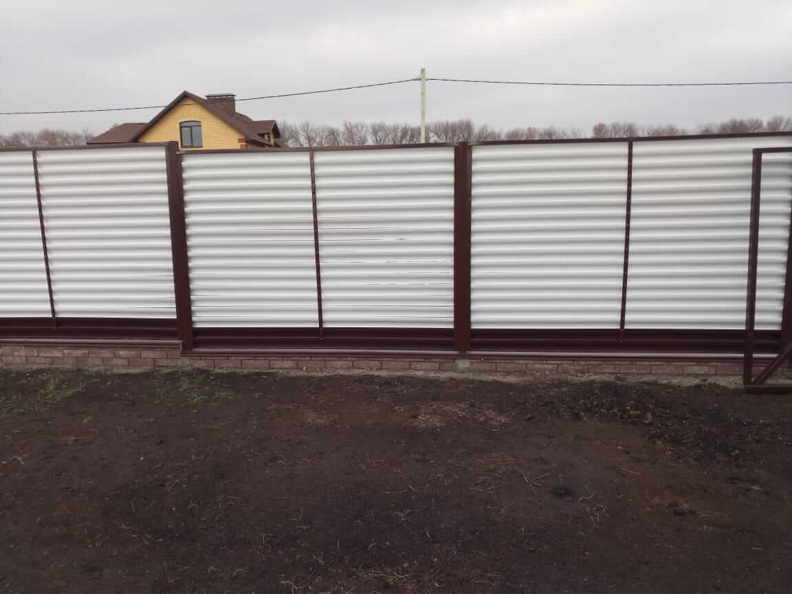 Забор-жалюзи 22м RAL9003/9003 Белый двусторонний фото 1 в Мурманске
